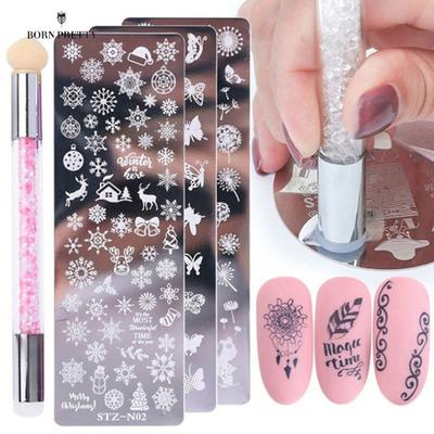 Double-Sided Head Stamper Nails Ornaments Polishing Painting Drawing Manicure Nail Art Pen Tool