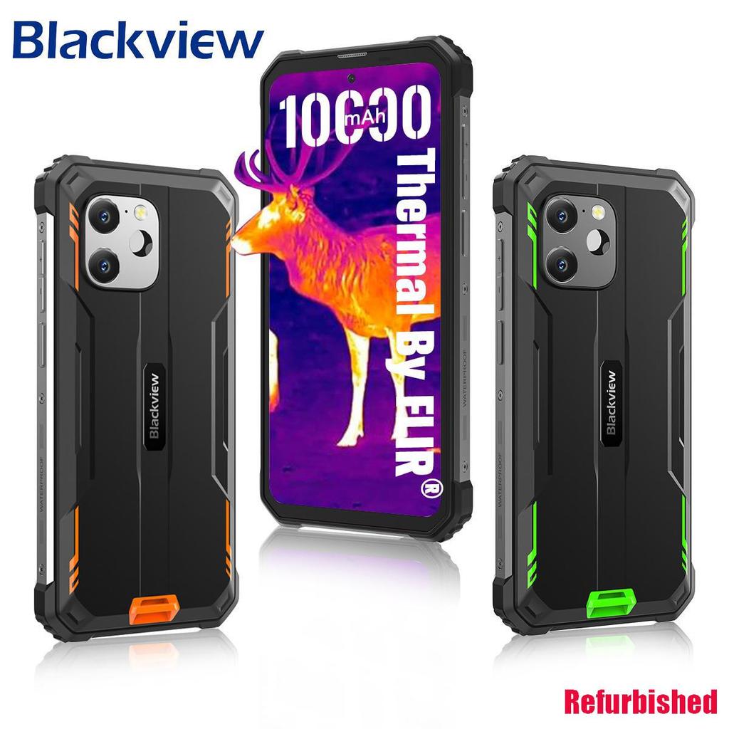 Refurbished Blackview BV8900 Rugged Smartphone Android 13 6.5'' Display 16GB 256GB Helio P90 Mobile Phone Thermal Cellphone