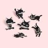 Brooch Playful Cat Unique Black Cat Design Charming Accessory Crafted From Alloy Durable
