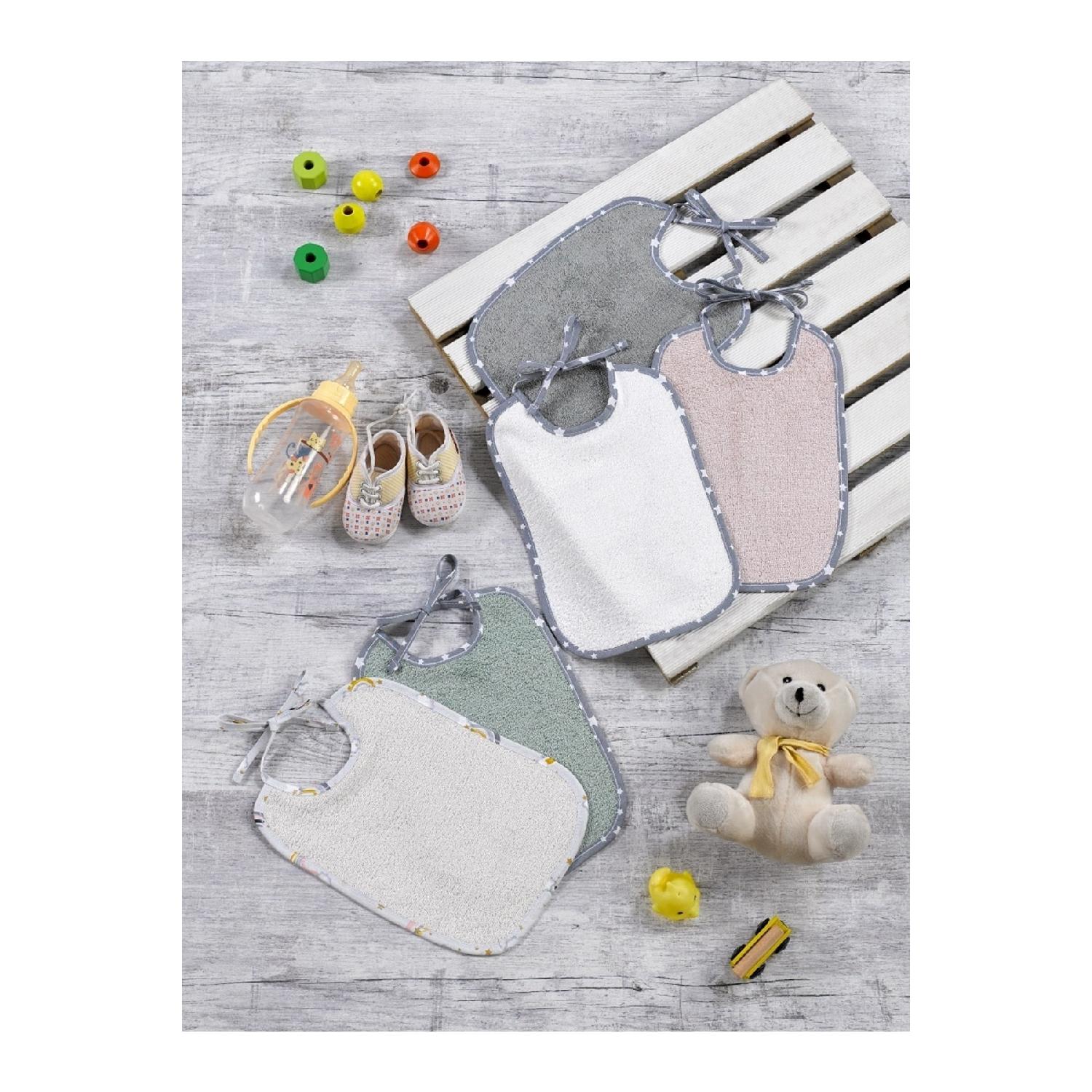 

Детский нагрудник из мягкой смеси бамбука и хлопка.. 5 фартуков