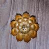 Lotus Alloy Multi-Hole Incense Holder and Burner for Aromatherapy