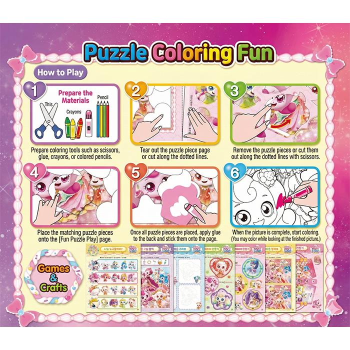 FEITO NA COREIA - Pegue! Teenieping Puzzle para Colorir  (Temporada 4 Teenieping Doce e Azedo / Temporada 3 Teenieping Curioso) (3 opções)