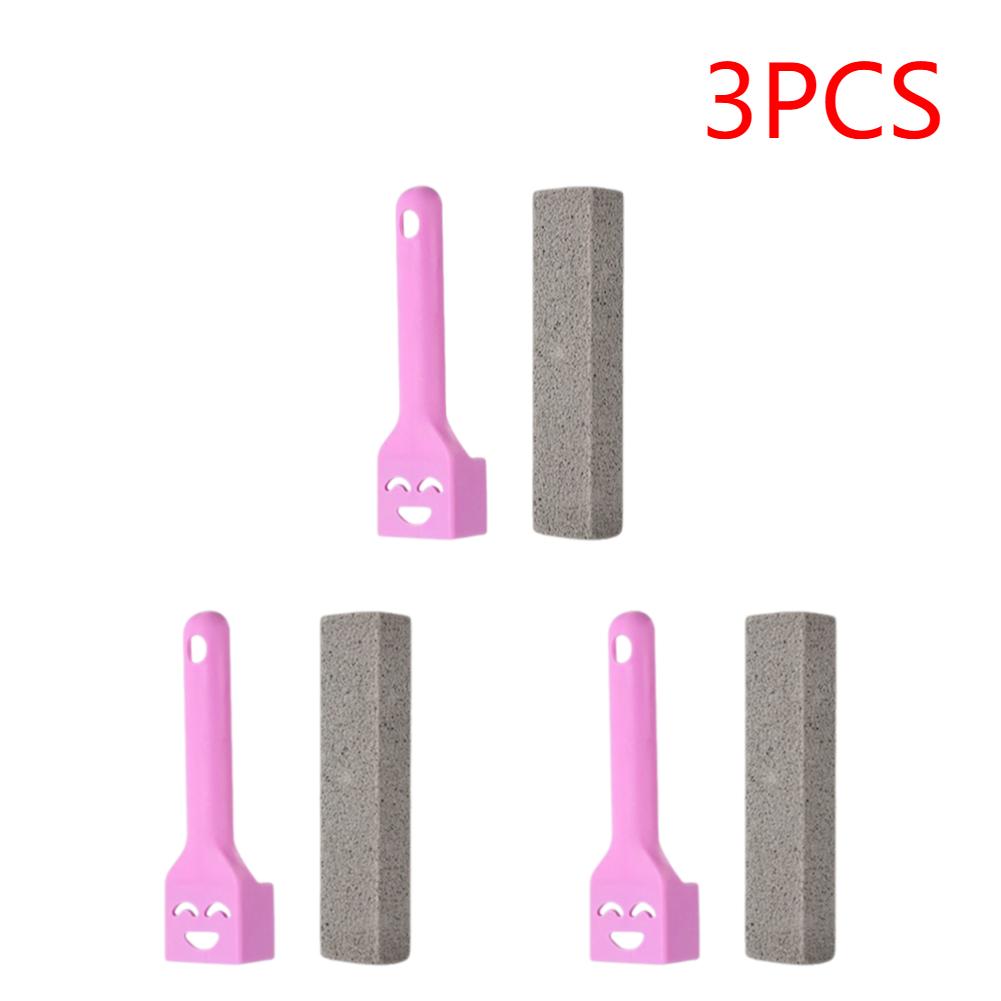 3/5PCS Pumice Stone Toilet Brush Long Handle Limescale Rust Stain Dirt Remover Brush for Cleaning Bathroom Tiles Sink Pool Tub