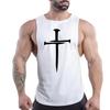 Four Seasons Erwachsene Herren Lässige Sportweste mit Rundhalsausschnitt Kreative Grafiken 2D-Druck Bequemes, atmungsaktives, ärmelloses T-Shirt