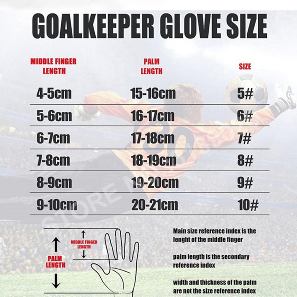 Professional Goalkeeper Gloves Thickened Latex Finger Protection Adults Anti-Slip Goalie Football Gloves Professional Soccer