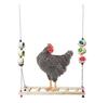 Chicken Ladder Wood Stand Chicken Toy Swing Toys for Chicks Rooster Hens
