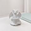 Vaso da fiori con fori di drenaggio integrati, Portapenne a forma di drago stampato in 3D, Vaso da fiori da esterno per piccole piante verdi