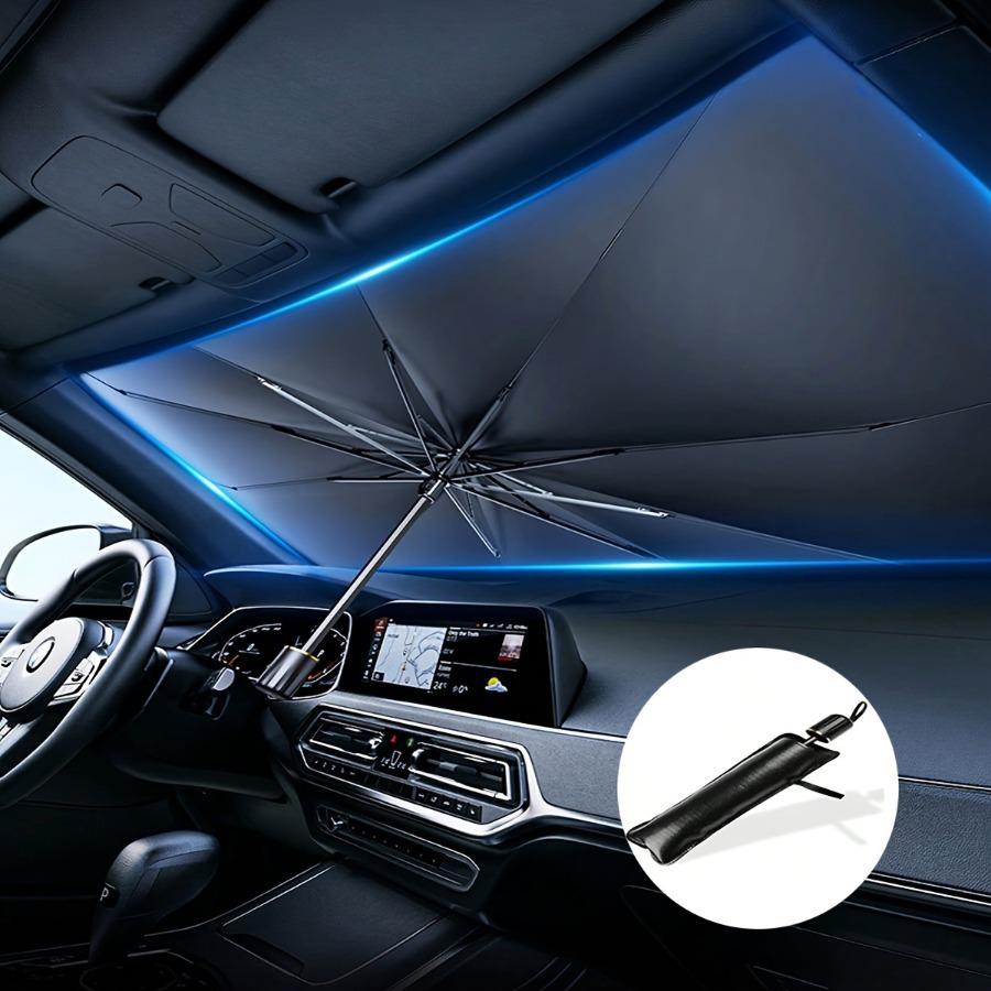 Retractable UV Protection Car Sunshade - Foldable Windshield Umbrella 