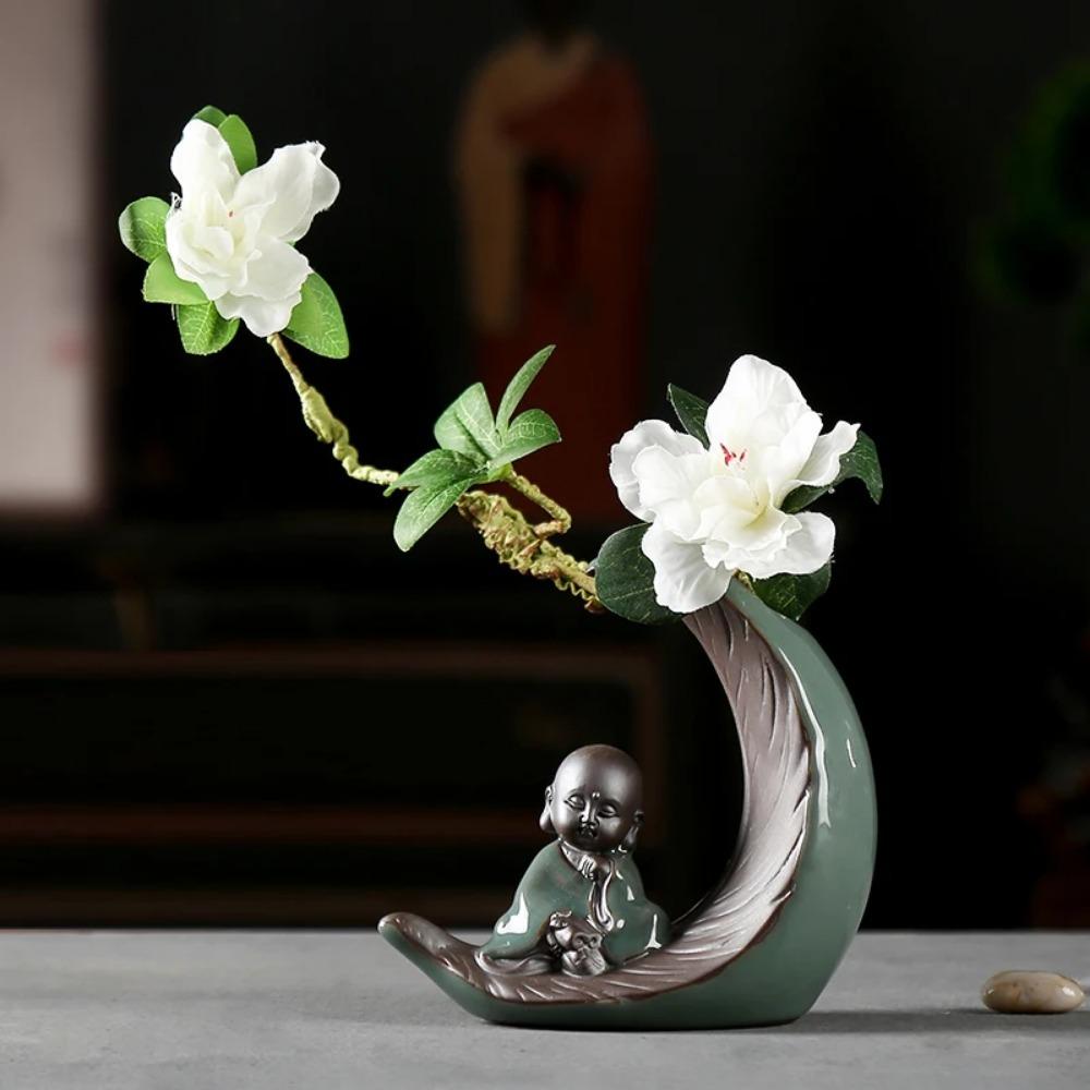 Neue chinesische kreative Vase Keramik Dekoration Home Study Schreibtisch antiken Rahmen dekorative Kunst und Handwerk Bonsai Dekoration