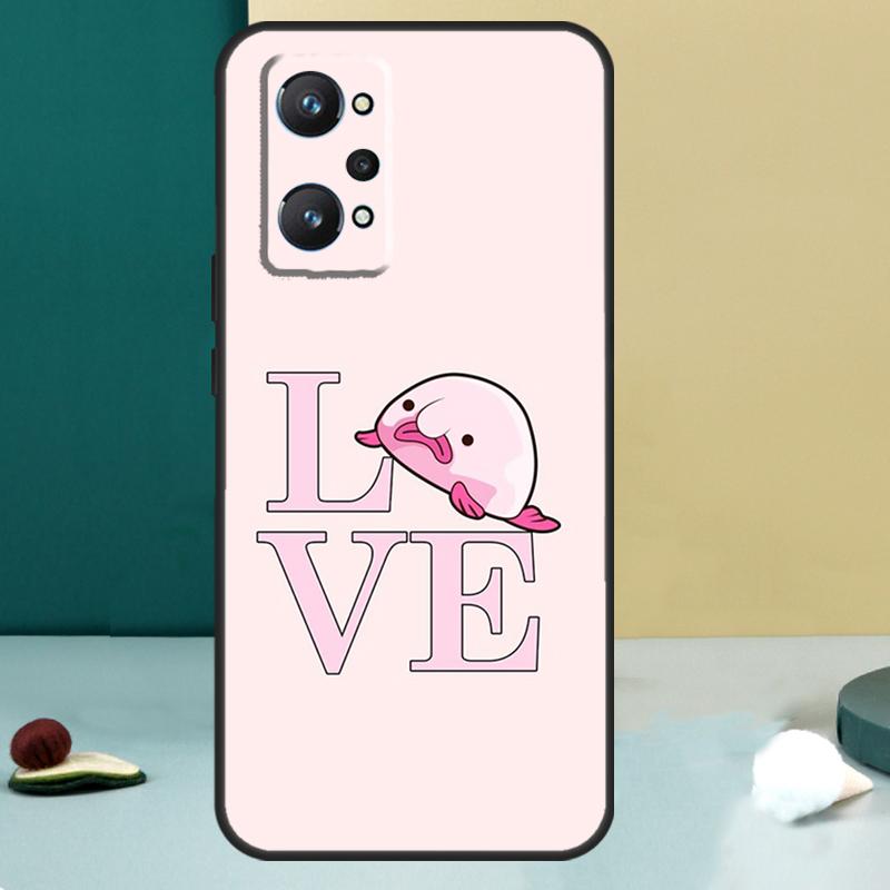 Cute Blobfish For Realme 11 10 12 13 14 Pro Plus GT 7 6 5 Pro GT 6T C67 C61 C53 C51 C21Y C25S C75 C55 Case