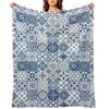 Portuguese Azulejos Throw Blanket Decorative Throw Sofa Quilt christmas gifts Cute Plaid Blankets