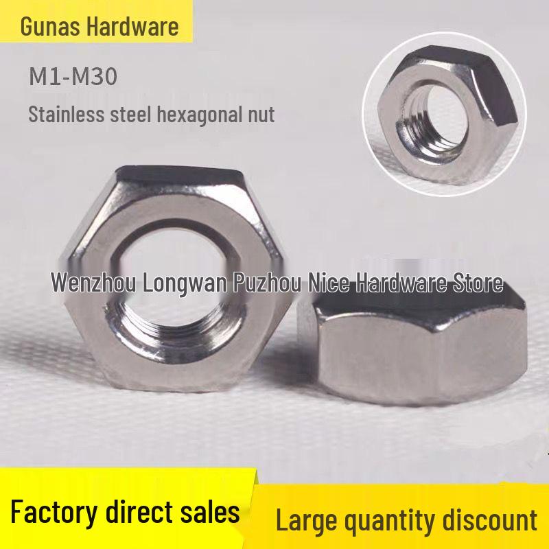 201/304 Stainless Steel Hex Nut Caps - Sizes M4 to M20 M3 (201 Stainless Steel, 1000 pcs)