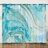 Curtains Nordic Style Marble Texture Bedroom Curtains Digital Printing Blackout Curtains No Punching