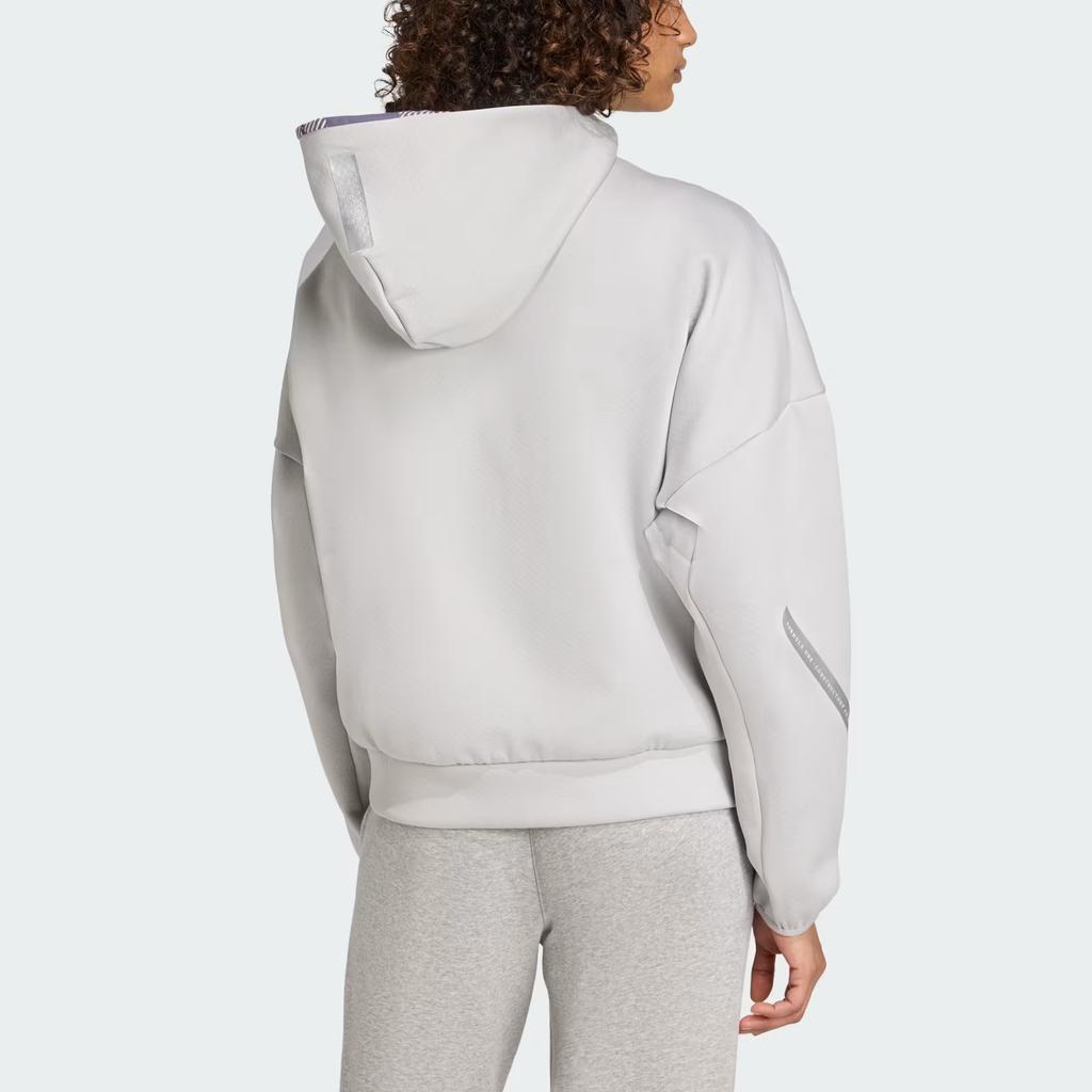 Adidas X Mercedes - AMG Collaboration Petronas Formula One Team Silver Arrows Motorsport Hoodie Women Jacket JW3474