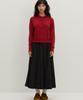 Raverous Pleated Long Skirt Black