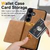 Luxury Back Leather Card Slots Stand Cover Case For Samsung S26 Ultra S25 Edge S24 S23 S22 Plus S21 FE A15 A16 A17 A34 A35 A36 A37 A54 A55 A56 A57 5G