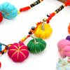 1Pc Keyring Colorful Pendant DIY Jewelry Boho Style Charms Pumpkin Shape Keychains Bag