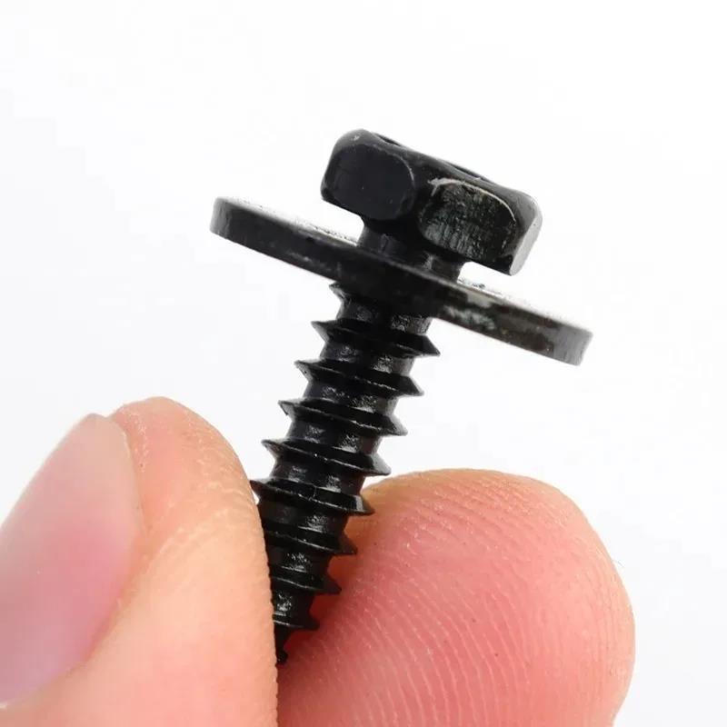 Chassis Engine Guard Metal Nut/Screw Washers U-shape Clip for BMW E46 E92 E90 F10 Car Fender Bumper Cross Head Screws 40/20pcs Hoses Windshield