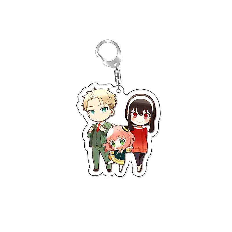 SpyxFamily Anya Loid Yor Forger Anime Acrylic Gift Keychain Pendant Keyring Bag Tag