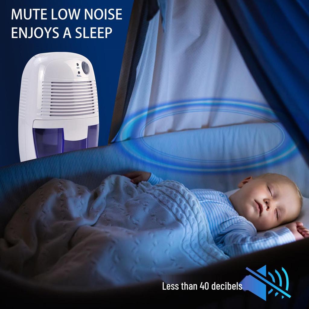 Mini USB-Powered Dehumidifier with 0.5L Tank for Home Use