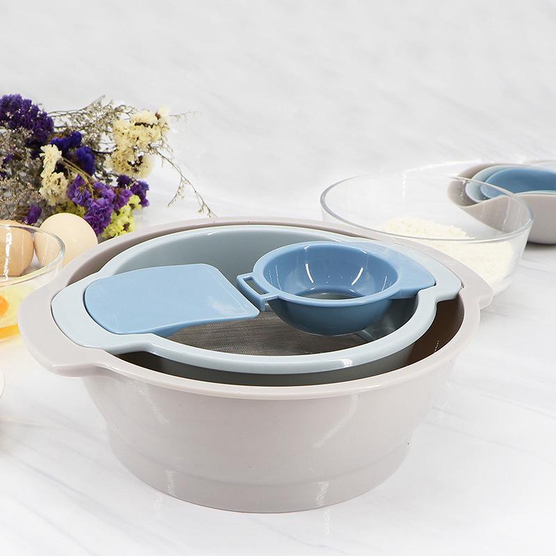 Creative Multifunctional Baking Tool Set: Flour Sifter, Scraper, Egg White Separator