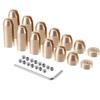 Rear/Brass Wheel Spoke Balance Weights Refill/with Wrench/Durable/Metal / 14pcs/Set/Gold Tone/for Motorcycle