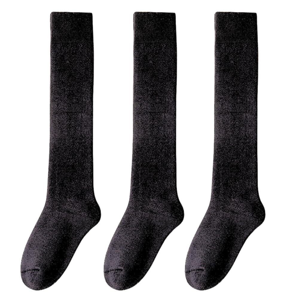 

Wakujosuku Warmth High Soft and Warm Cotton Cotton Room Set of [AQshop] Women s Socks, Thick, Black, White, Pile, Women s Socks, Socks, 3, 22.5-25cm чорний