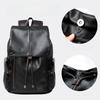 New Fashion Backpack Men Laptop Bag Large Capacity USB Travel Backpack Men Women Flap Pockets School Bag PU Leather Back Packs