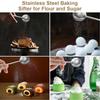 2Pcs Stainless Steel Tea Strainer for Loose Leaf Tea or Baking Supplies