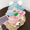 3D Cat Ears Cake Cat Ears Cap Lightweight Cat Ear Cap New Newsboy Cap  Party Wear