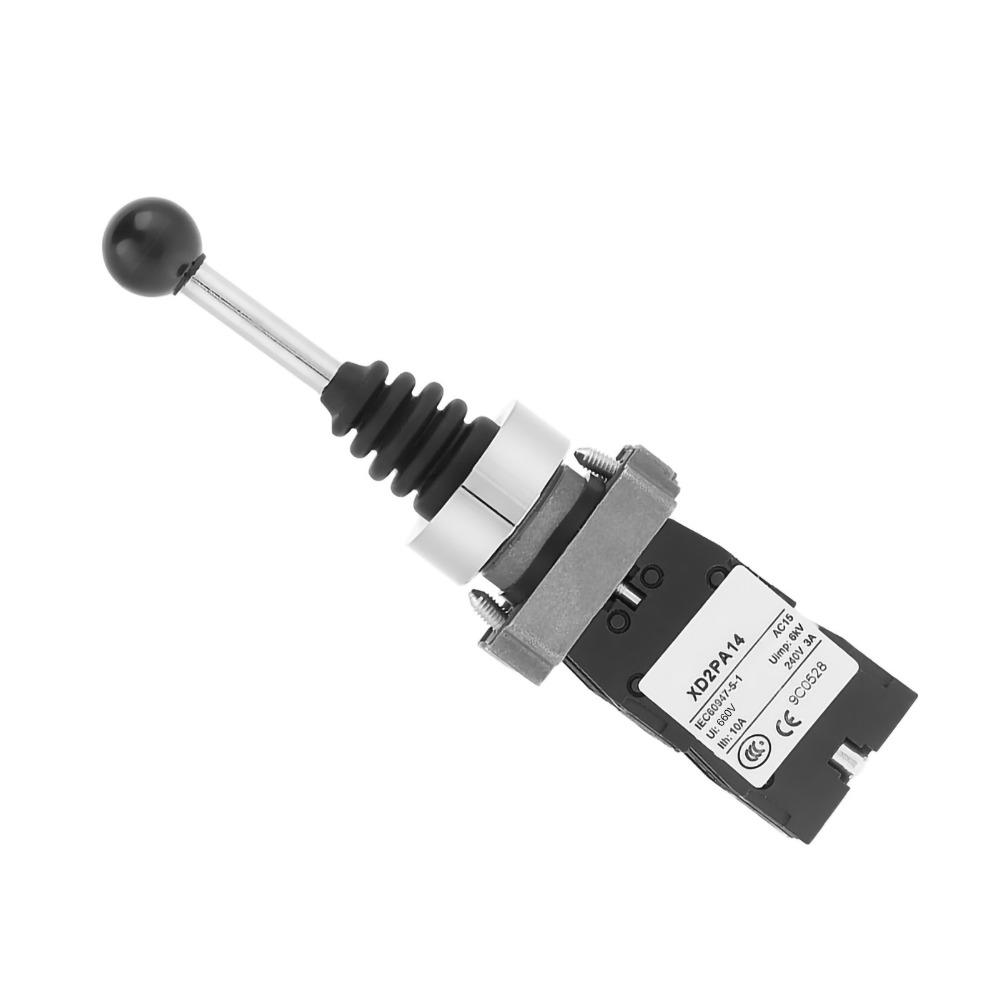 22mm Joystick Switch XD2PA14 Locked Joystick Control Switch Latching Joy Stick Switch  Relay