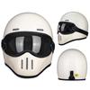 Fiberglass Retro Full Face Motorcycle Helmet Men Women Small Shell Pig Nose Design Harley Cruiser Style