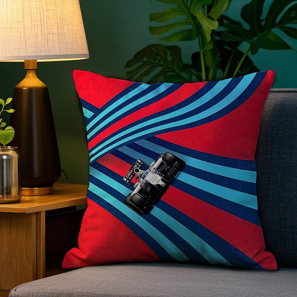 Car Cool M-MartiniES Pillow Case Plush Fabric Soft Double Sided Print Sofa Cushion Cover Throw Pillow Covers