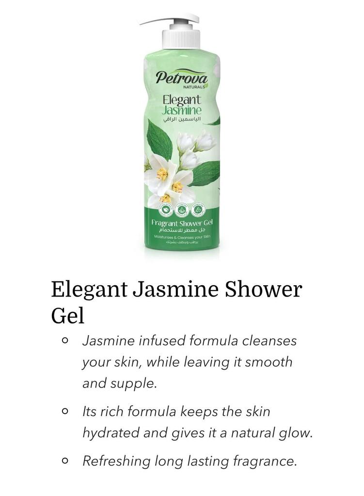 Organic Fragrance Shower Gels - Petrova Line - Moisturises and Cleanses your skin