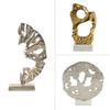 Modern Minimalist Gold Metal Geometric Sculpture Decorative Accent Piece Entryway Living Room Home Styling