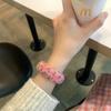 Colored Dot Soft Velvet Headband High Elastic Hair Scrunchie  Women Girl Hair Accessory