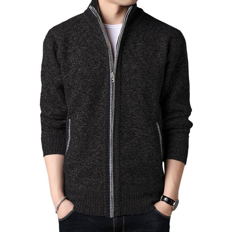 mens wool zip jacket