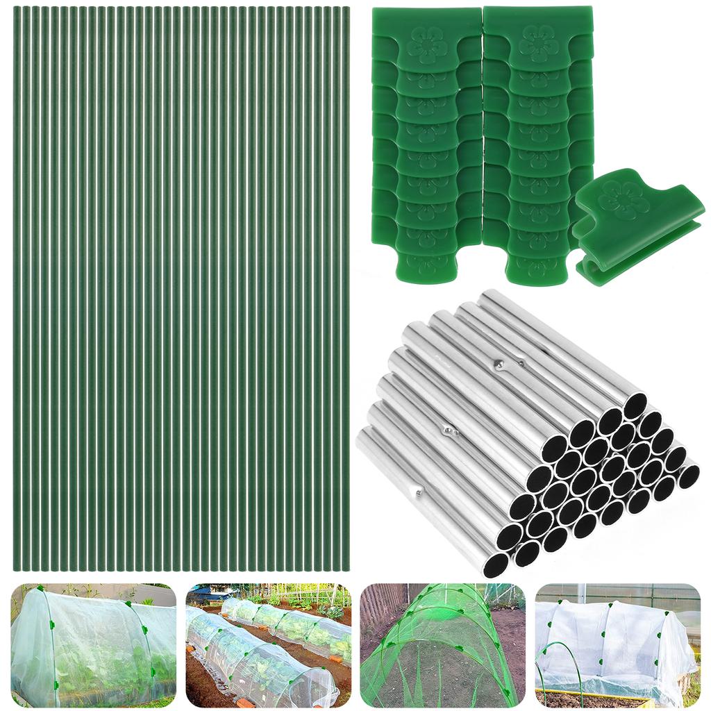 Greenhouse Plant Hoops Set Fibreglass Grow Set Seedling Arch Shed Bracket Vegetable Garden Grow Tunnel Support Hoop Netting Kits
