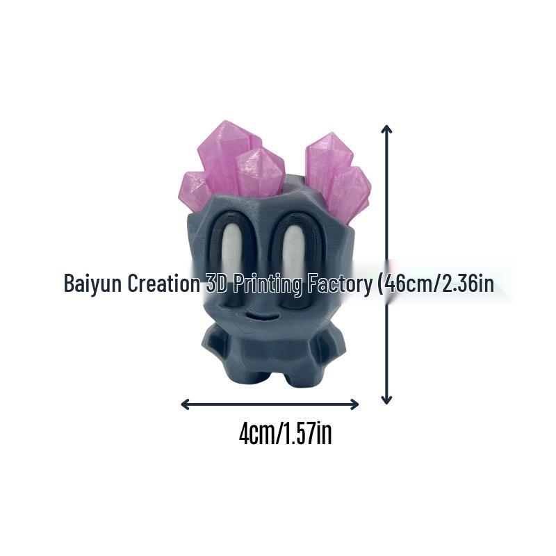 3D Printed Cartoon Stone Gift Box Ornament