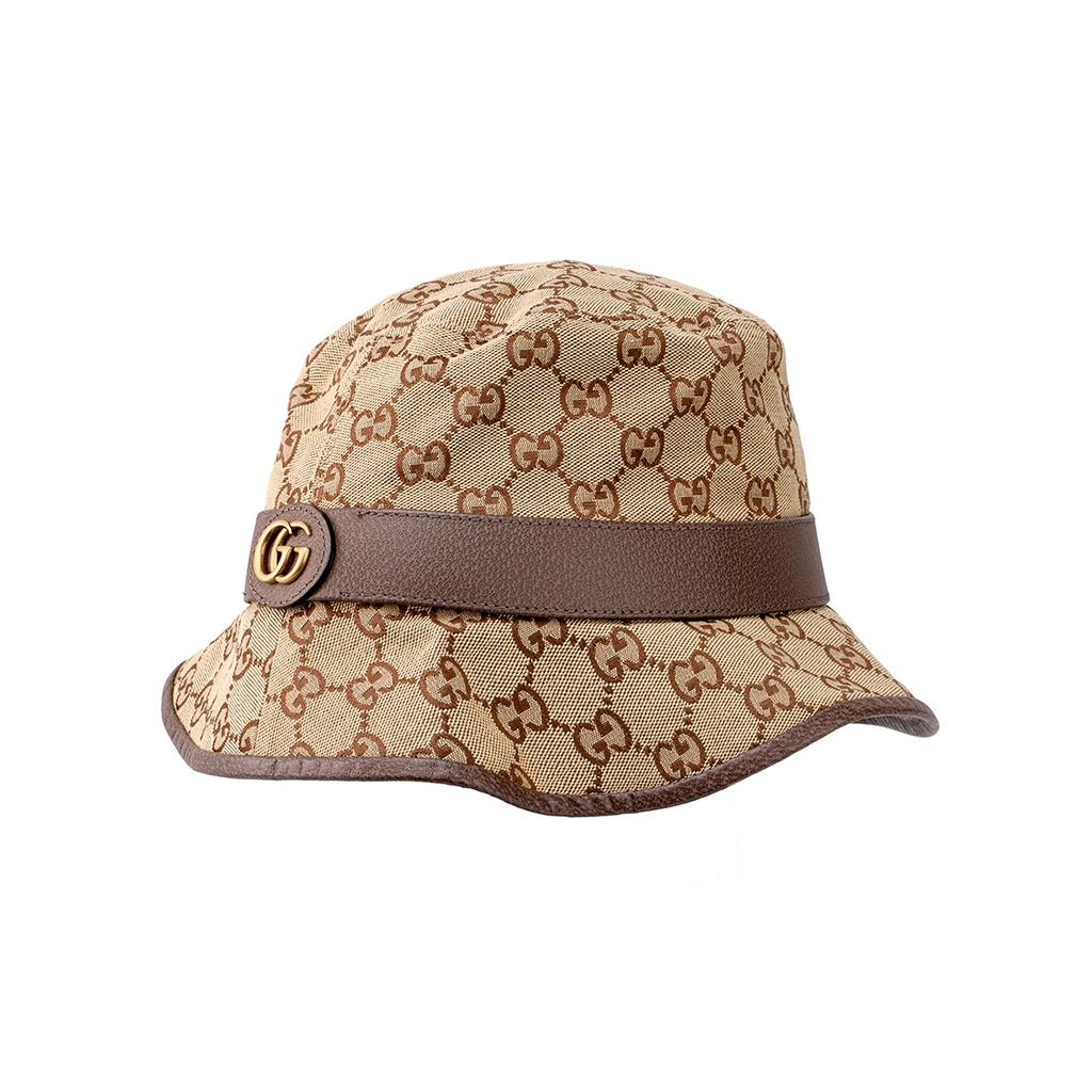 Gucci GG Canvas Bucket Hat 'Beige Brown' Men's 576587-4HG62-2564