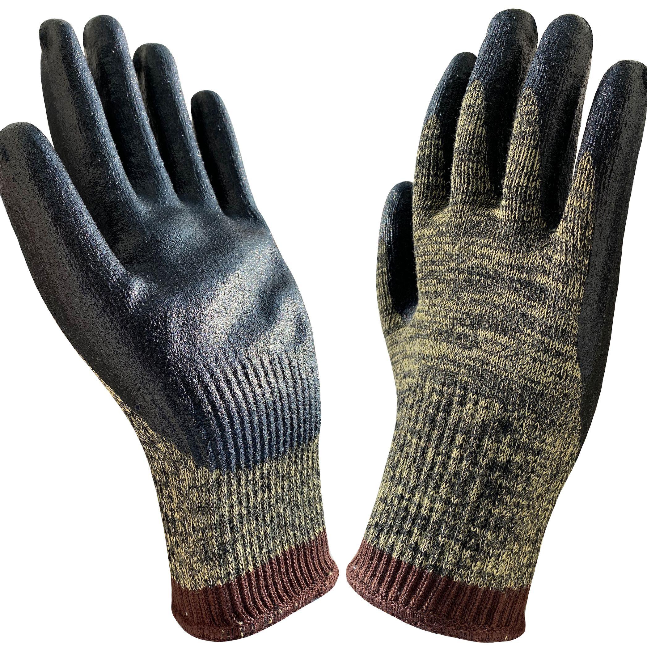 

Перчатки для барбекю из жаропрочного материала, арамидное волокно, сталь, HPPE, защитные перчатки для барбекю, прочная пена, нитрил, защита от порезов XL