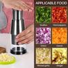 Manual Garlic Chopper Food Crusher Garlic Pressing Handheld Food Processors Slicer Dicer Mixer Kitchen Vegetable Slicer Tool