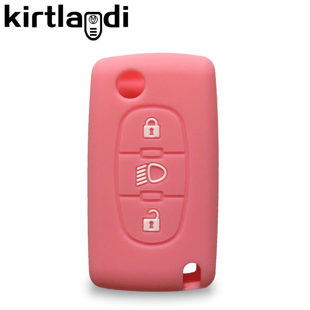 For Citroen C4 Flip Remote Car Key Case for For Citroen C4 Cactus Grand Picasso C5 C8 3 BUTTONS Car Accessories Keychain