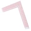 Measuring Tool 90 Degree Square Ruler Plastic Arc Line L-Shaped Ruler Right Angle Ruler Tailor Drawing