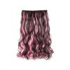 One Piece Colored Hairpieces Ombre Natural Lifelike Wig Soft Long Curly Hair Extensions  For Women