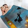 Magical Nanny Over London Throw Blanket Softest anime Hair Moving Blankets