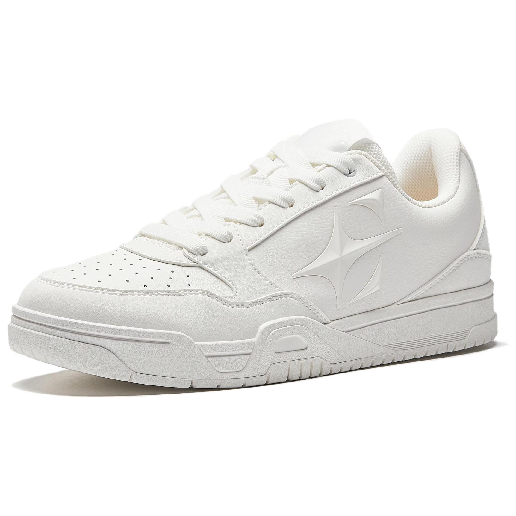 

New Anta Abrasion Resistant Breathable Low top Skateboard Shoes Men s Papyrus White 912541804-1 41