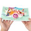 Animal Bunting Birthday Card Handmade Birthday Greeting Card with Envelope For Friend Family Kid Adult J0MC