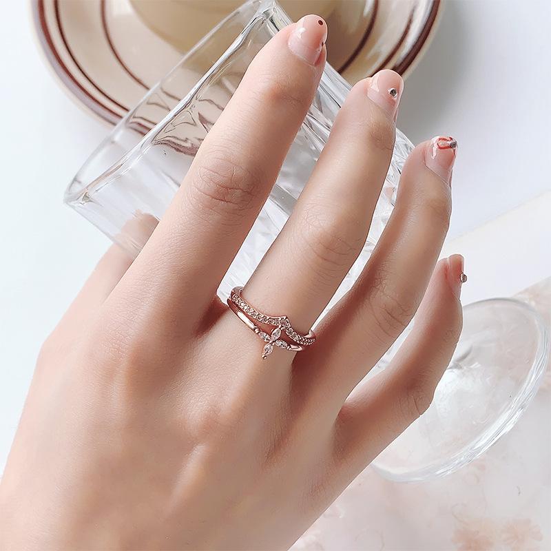 925 Silver Flower Zircon Wedding Rings For Women Couple Elegant Luxury Jewelry Wedding Argent 925 Jewellery