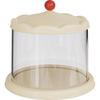 Rotating Cute Particle Display Case: Transparent PET Figurine Storage Rack